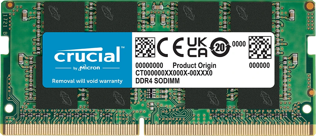 Crucial CT16G4SFRA32A SODIMM DDR4-3200 CL22 16GB Kit für Laptop, NAS und Homelab