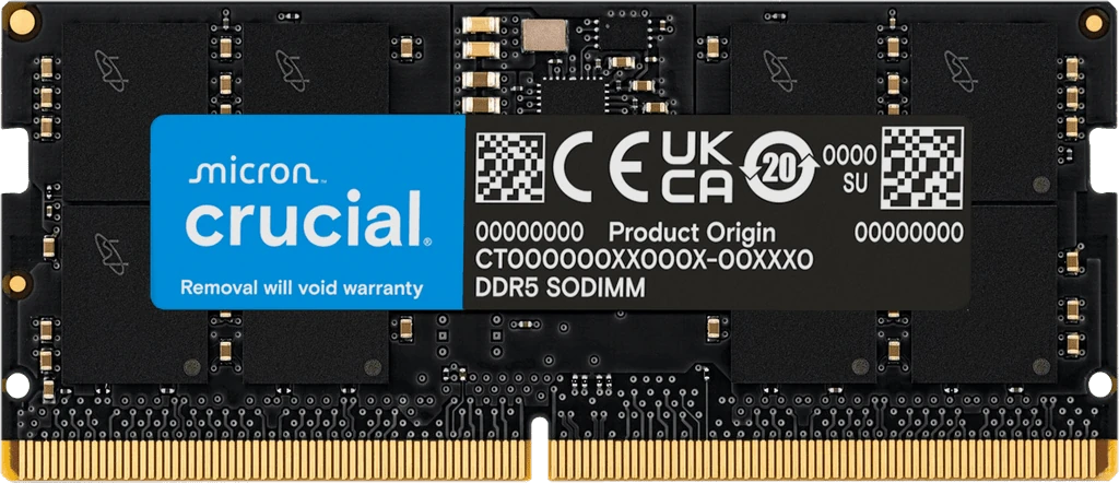 Crucial CT16G56C46S5 DDR5-5600 CL46 16GB SODIMM Kit für Laptop, NAS und Homelab