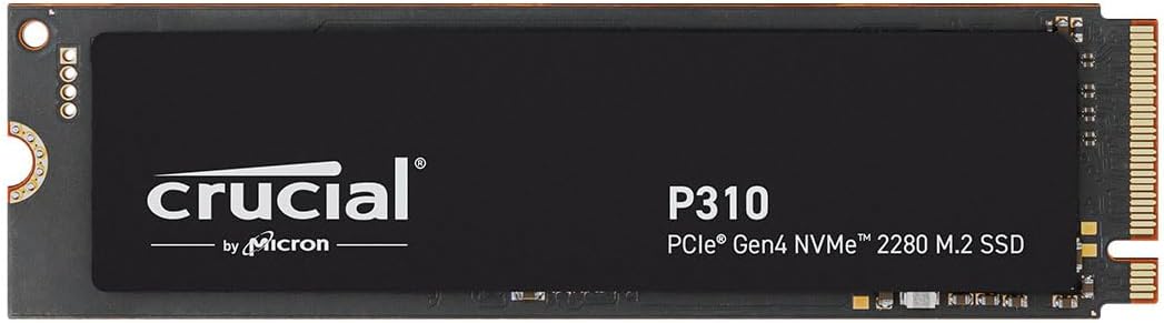 Crucial P310 NVMe M.2 SSD 2TB – schnelle PCIe Gen4 2280 Festplatte für Gaming und High-Performance Computer.