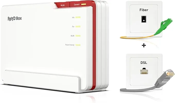 FRITZ!Box 5690 Pro Router für Glasfaser und DSL mit Wi-Fi 7 und Triband Mesh