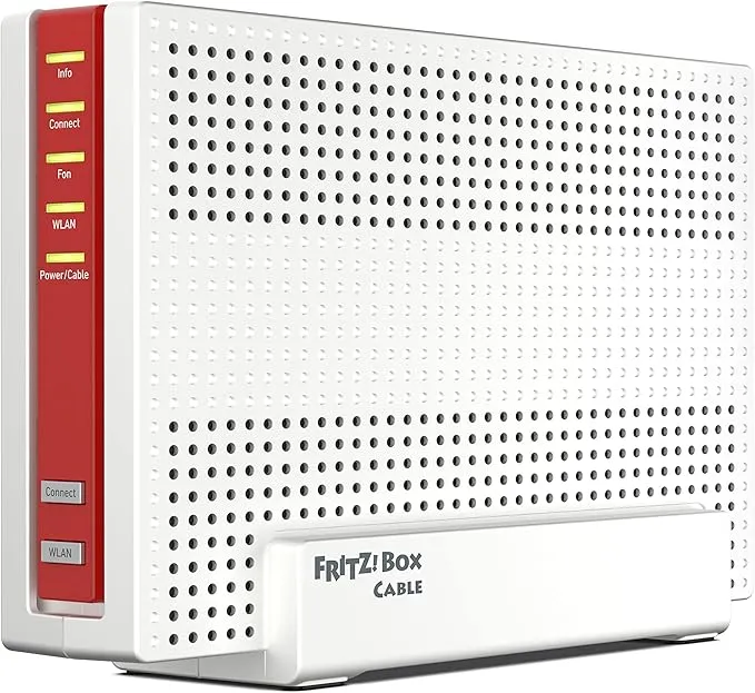 FRITZ!Box 6690 Cable Router für Kabel-Internet mit Wi-Fi 6 und Gigabit-Performance.
