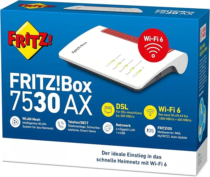 FRITZ!Box 7530 vDSL/DSL-Router mit Wi-Fi 6