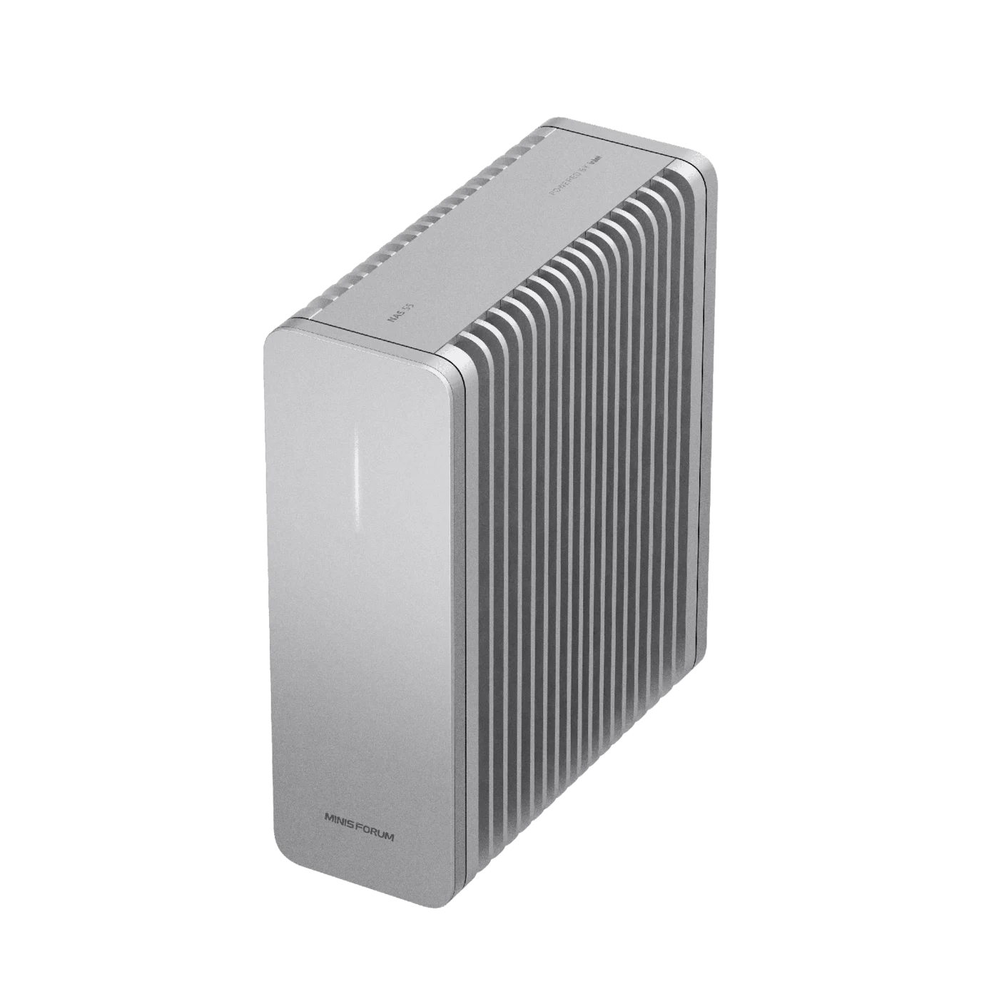 Minisforum S5 Seitenansicht mit Kühlrippen