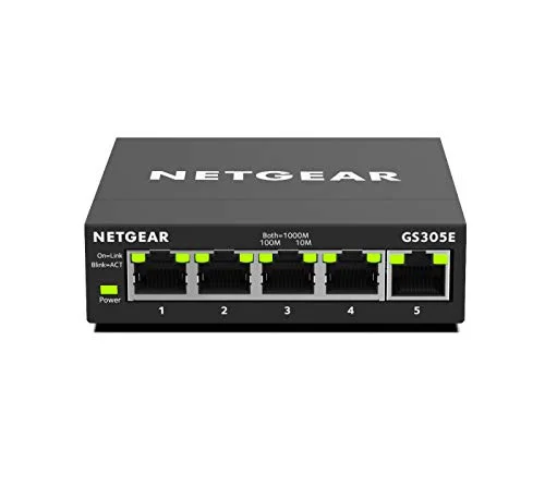 NETGEAR GS305E 5-Port Web-Managed Switch
