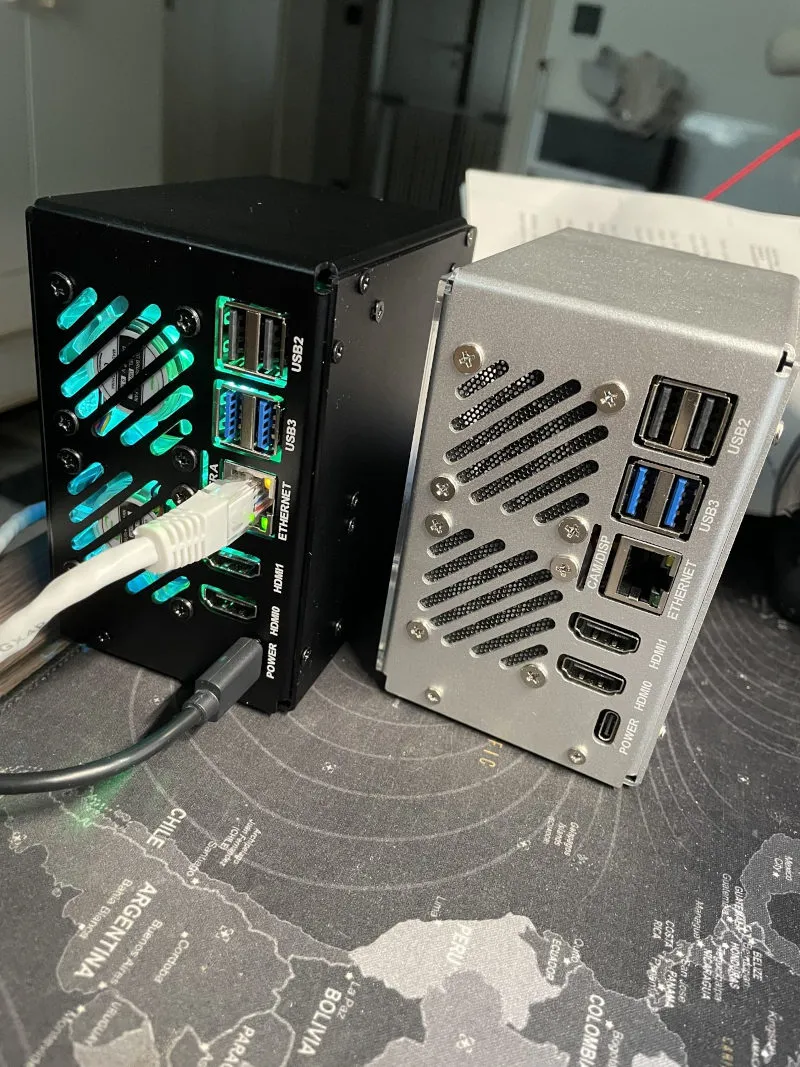 Pironman 5 NVMe Raspberry Pi Gehäuse Aufbau Rückseite