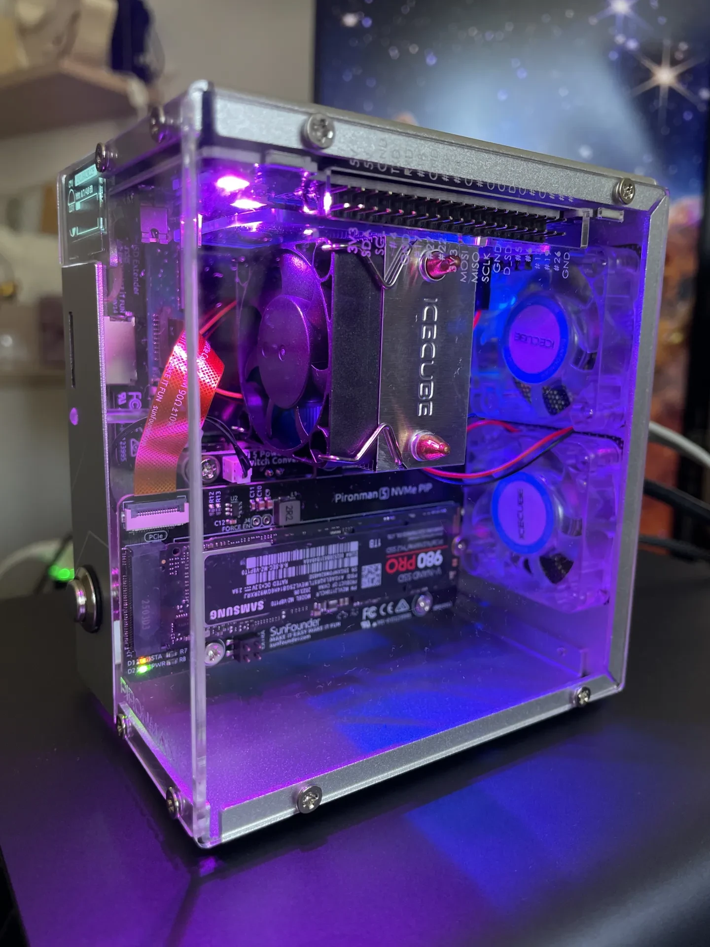 Pironman 5 NVMe Raspberry Pi Gehäuse Aufbau