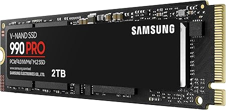 Samsung 990 Pro NVMe M.2 SSD 2TB – schnelle PCIe 4.0 V-NAND Festplatte für Gaming und High-Performance PCs.