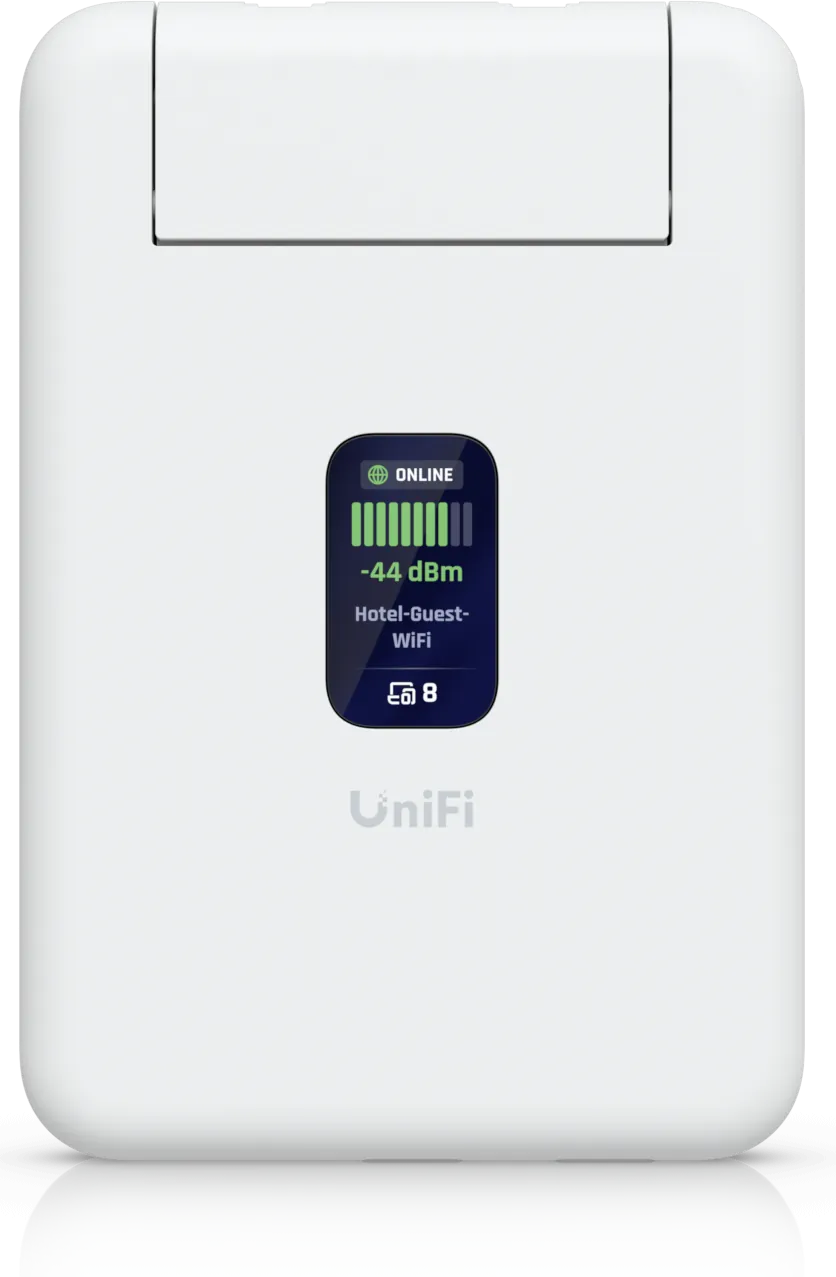 Ubiquiti UniFi Travel Router WiFi 5 Vorne Display